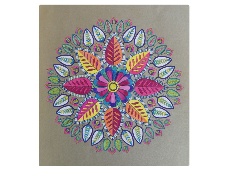 Galerie de création - Mandala- Série Floral 1