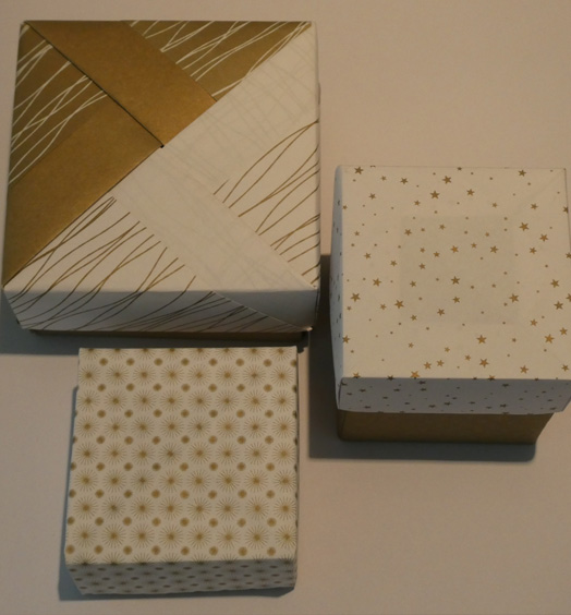 Boite origami modulaire Série fête