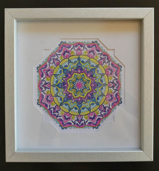 Mandala encadré 