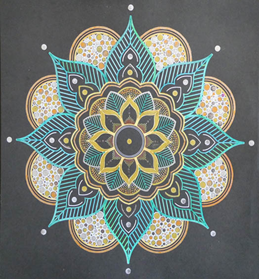 Mandala décoration à Saint Onen La Chapelle